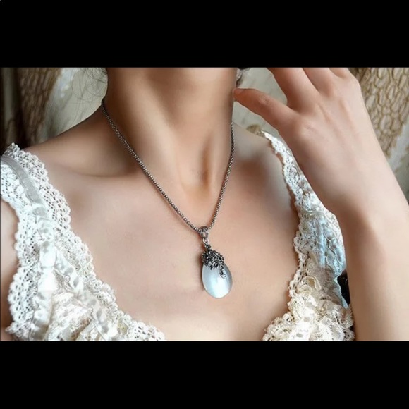 Vintage Elegant Silver Fashion Opal - Picture 5 of 5